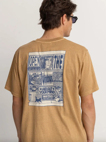WINDOWS VINTAGE SS TSHIRT TAH5 MARRON INCENSE - photo 2