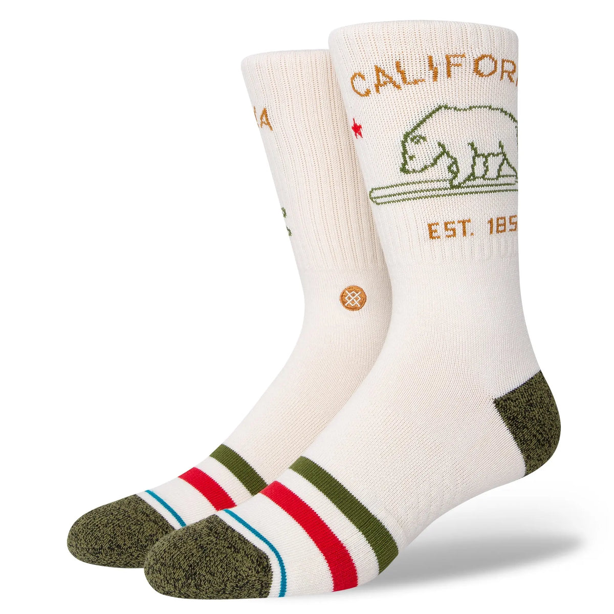 Stance - Chaussettes - California republic 2 blanc - photo 1