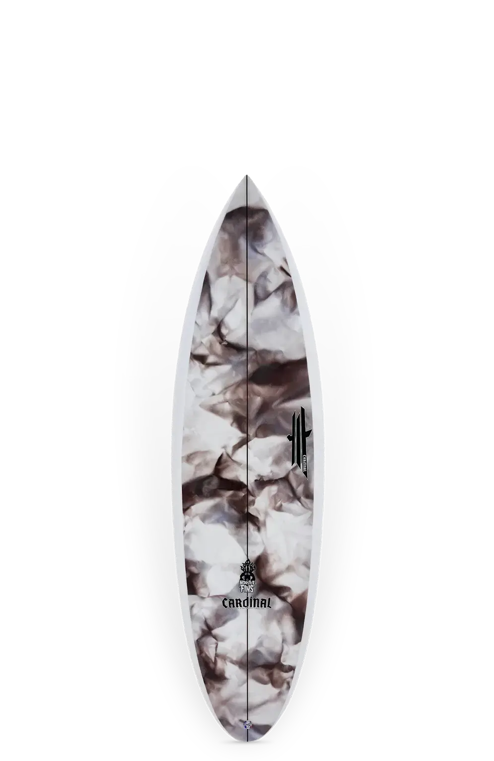 Cardinal Surfboards — Monster fins twinzer round tail — 5'10" - photo 1