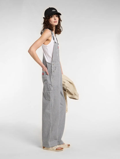 Dickies - Salopettes - Hickory bib w - Bleu - photo 3