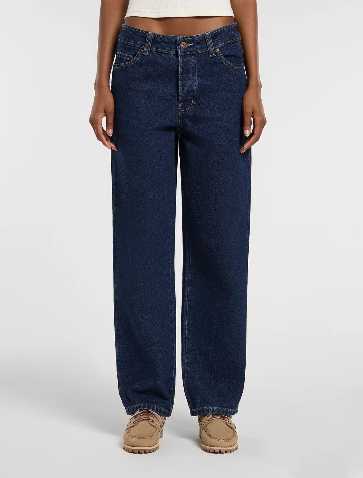 Dickies - Femme - Pantalons - 984 relaxed straight - Bleu - photo 1