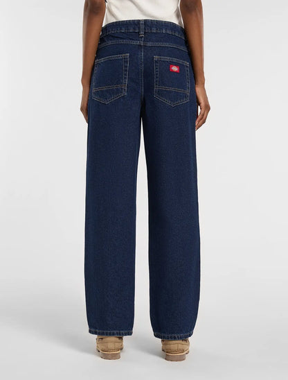 Dickies - Femme - Pantalons - 984 relaxed straight - Bleu - photo 2