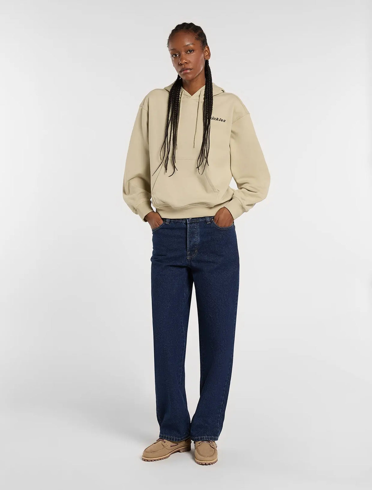 Dickies - Femme - Pantalons - 984 relaxed straight - Bleu - photo 3