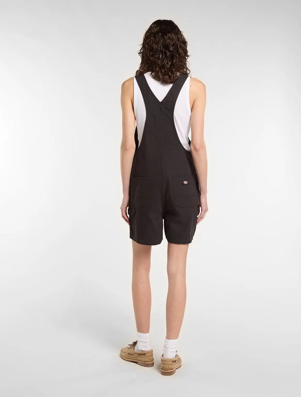 Dickies - Femme - Combinaisons / Combishorts - Lw canvas short bib w - Noir - photo 2