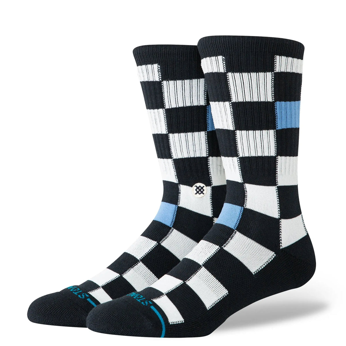 Stance - Chaussettes - Chef Check Crew Noir - photo 1