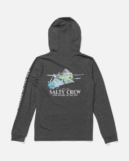 Salty crew - T-shirts manches longues - Mahi surface boys hood sunshirt gris - photo 1