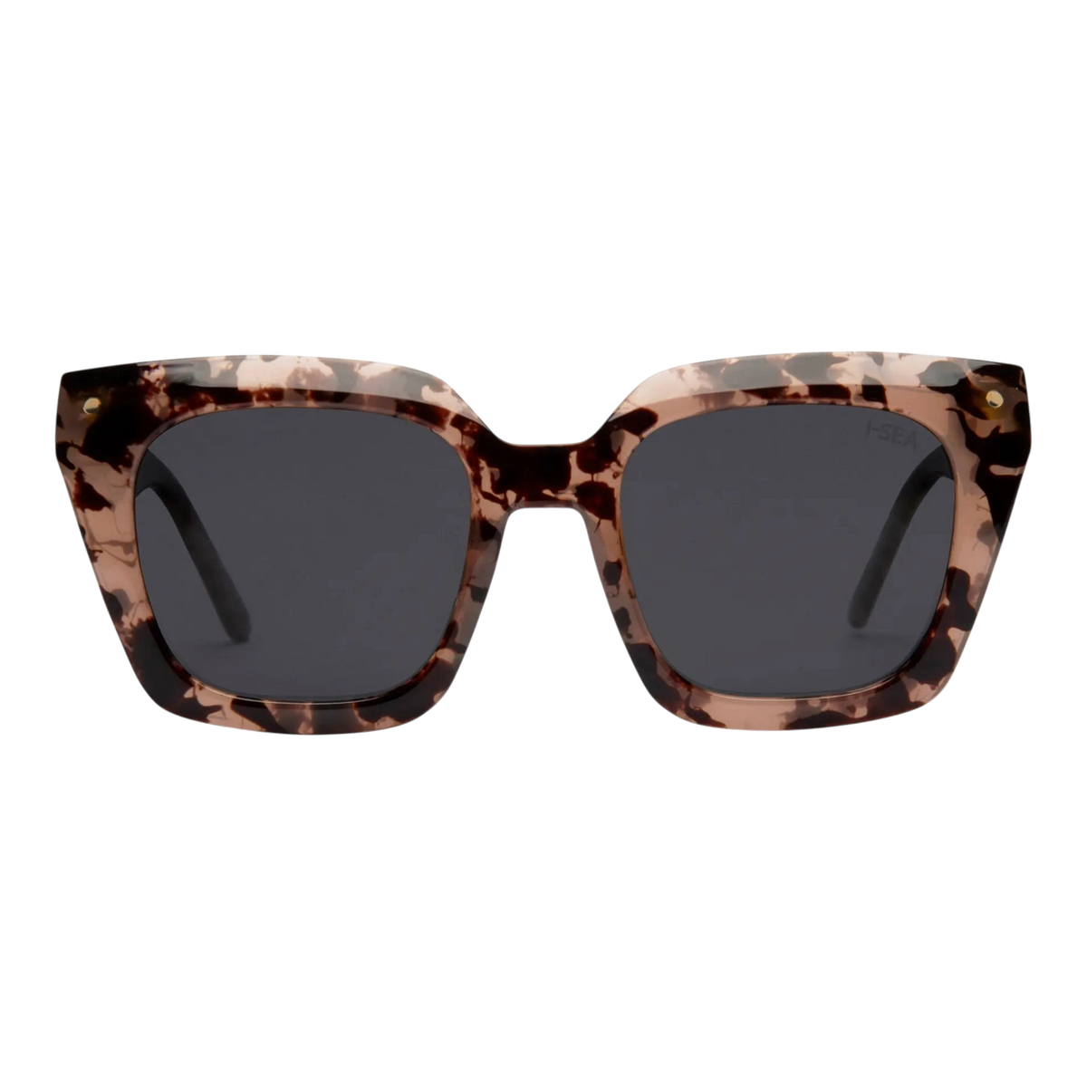 I-SEA - Lunettes de soleil - Retro Frame WIS01JEM Blonde Tort Smoke Polarized - photo 1