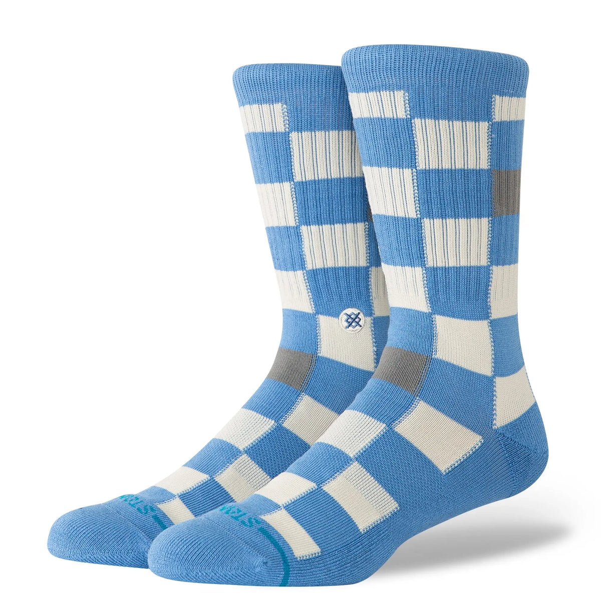 Stance - Chaussettes - Chef Check Crew bleu - photo 1
