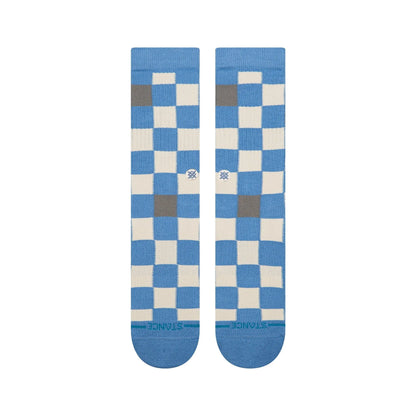 Stance - Chaussettes - Chef Check Crew bleu - photo 2