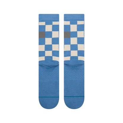 Stance - Chaussettes - Chef Check Crew bleu - photo 3