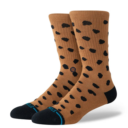 Stance - Chaussettes - Leopard Crew marron - photo 1