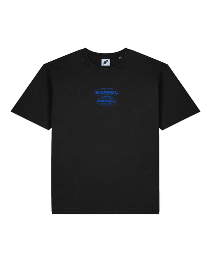 Barrel & Panel - T-Shirt Oversize - Double globe - Washed Black - photo 2