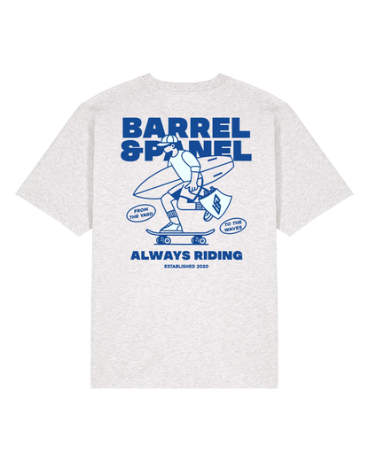 Barrel & Panel - T-Shirt Oversize - Vandal sk8 - Cool Heather Grey - photo 2