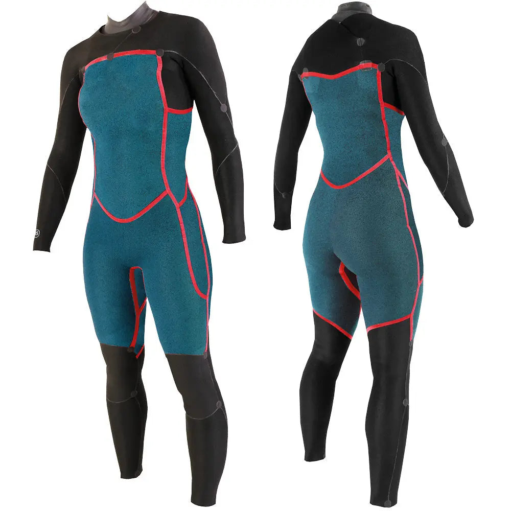 Soöruz - Fullsuit Women 3/2 FZ Divine Organic Oysterprene - noir - photo 3