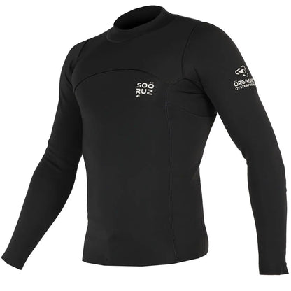 Soöruz - Top Men 1/1 LS Fighter Organic Oysterprene - noir - photo 1