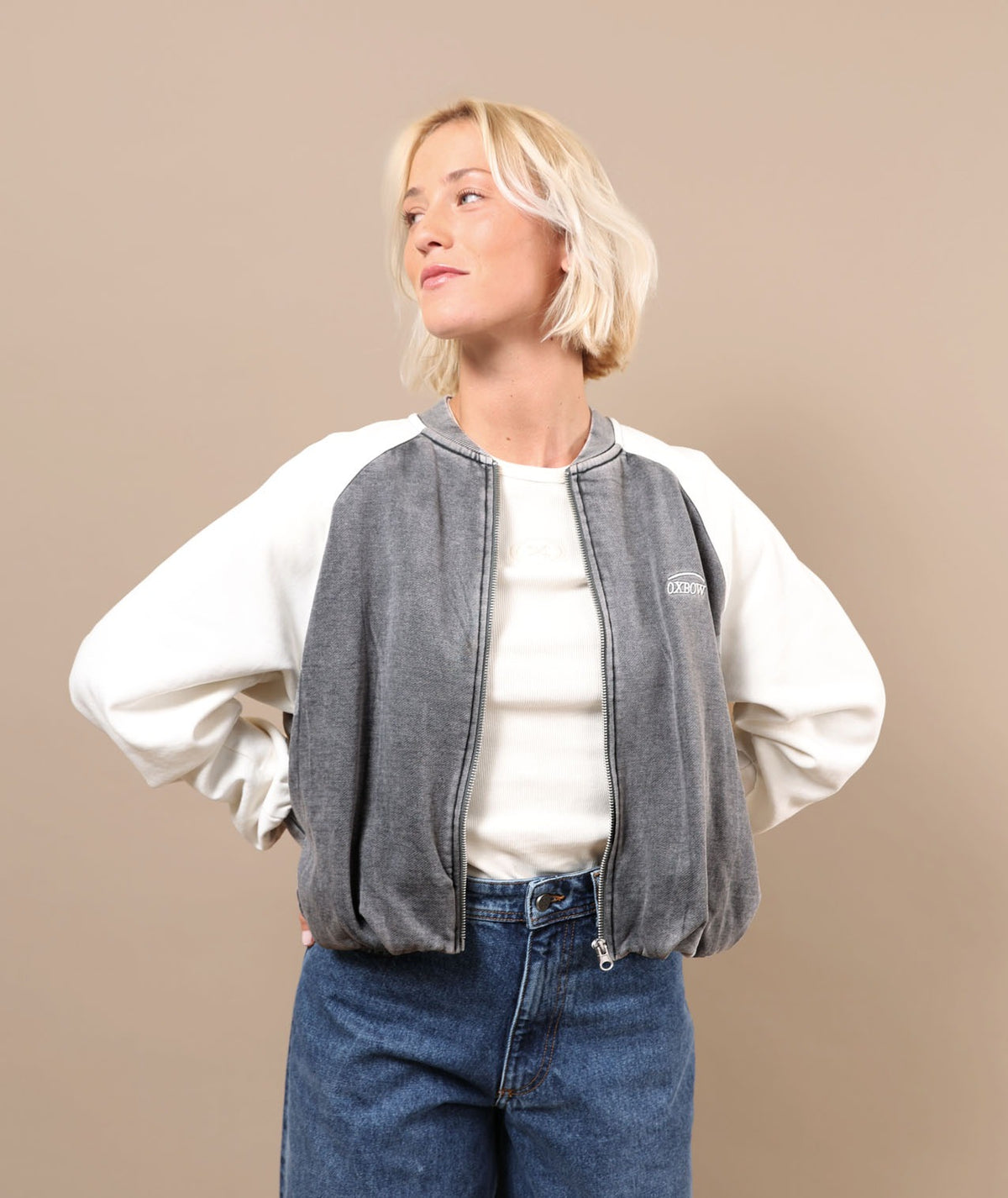 Oxbow - Sweats & hoodies - Warpedflo gris - photo 1