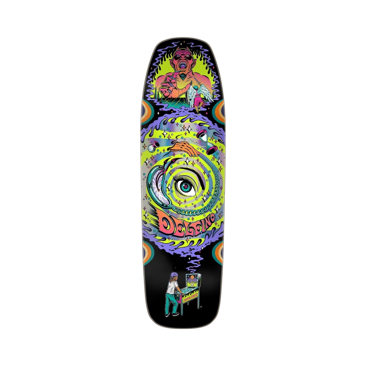 Santa Cruz - Planches de skate - Delfino Pinball Vision noir - photo 1