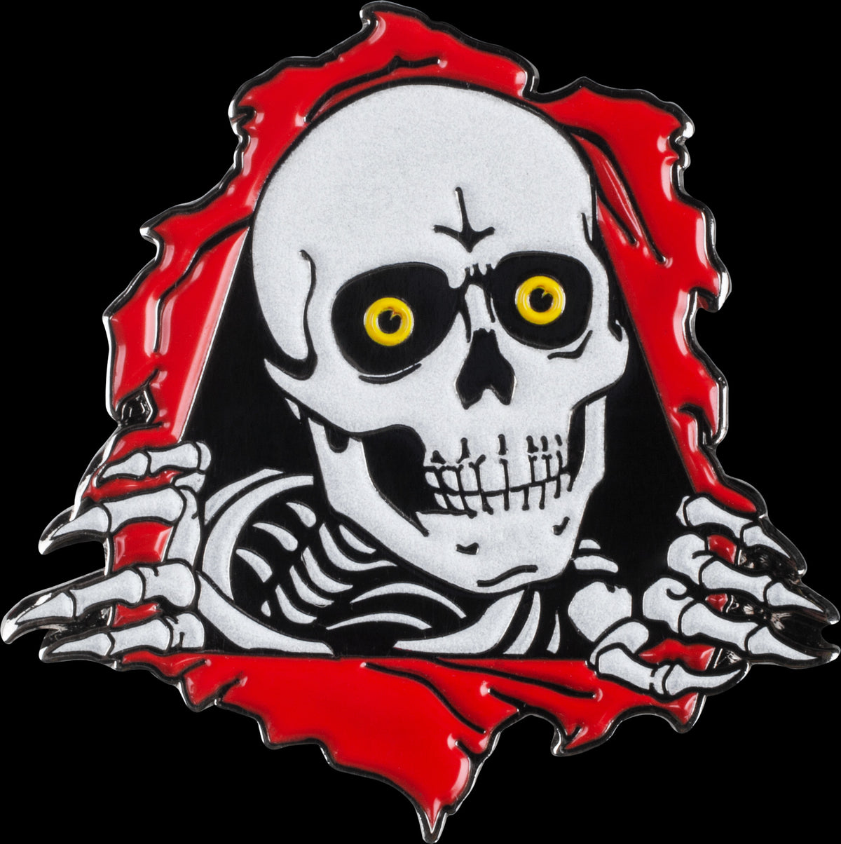 Powell Peralta - pin’s / badge - OG Ripper deck glow pin noir - photo 1