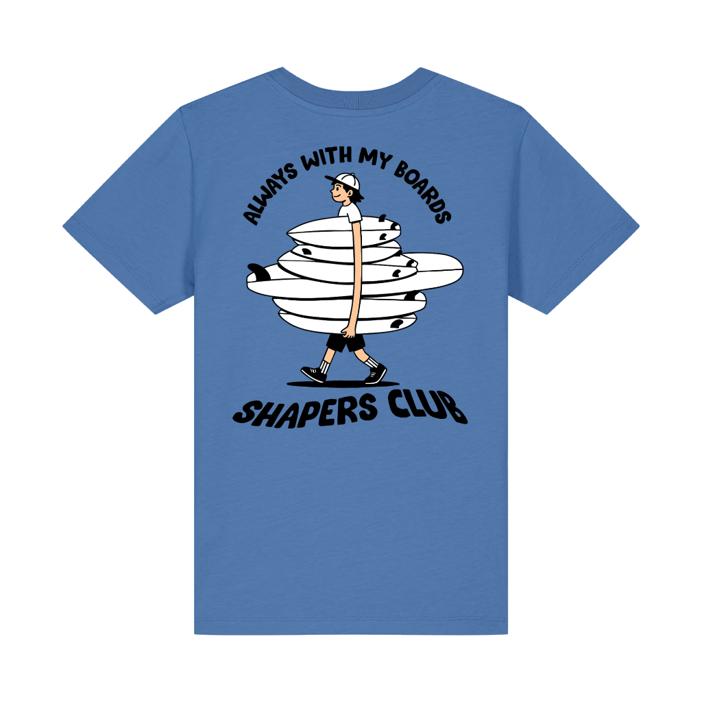 Shapers Club - T-Shirt Kids - My boards - Bleu - Face arrière