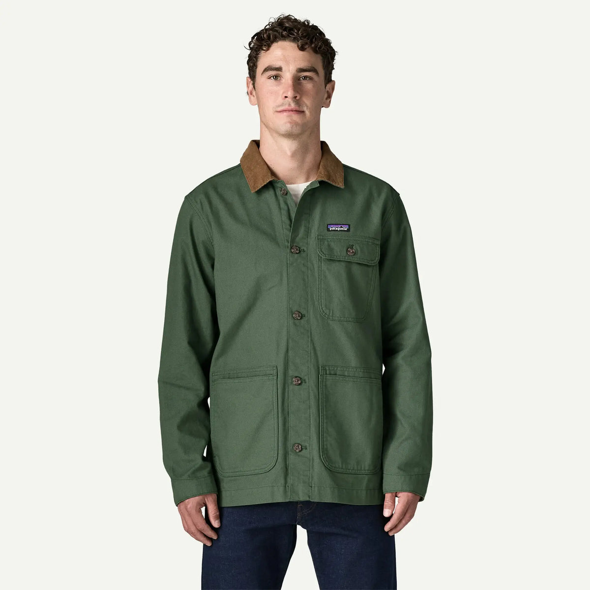 Veste en toile Patagonia Point Reyes homme verte - vue 2