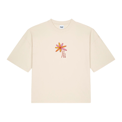 Shapers Club - T-Shirt Femme - Flower quiver - Beige - Face avant