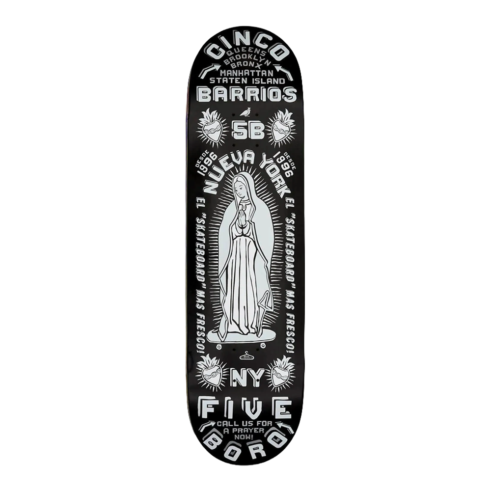 5Boro - Decks skate - Cinco Barrios noir V7 distribution
