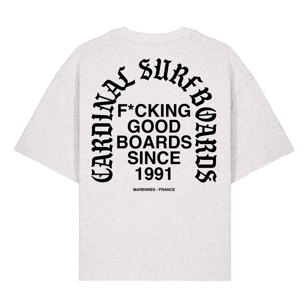 Cardinal - T-Shirt Oversize - Gothic punchline - Gris - Face arrière
