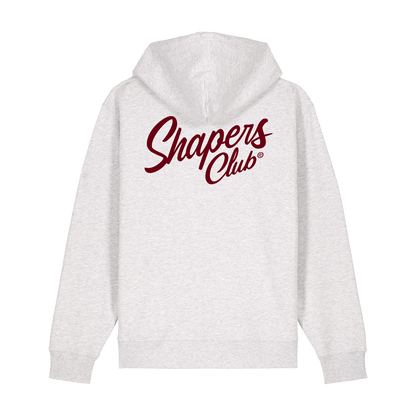 Shapers Club - Hoodie - Classic logo RED - Gris - Face arrière