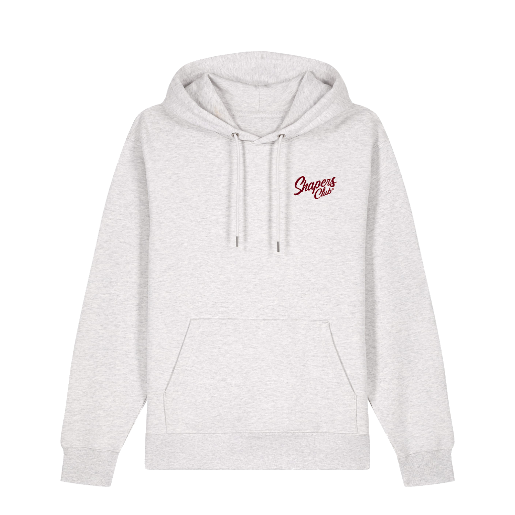 Shapers Club - Hoodie - Classic logo RED - Gris - Face avant