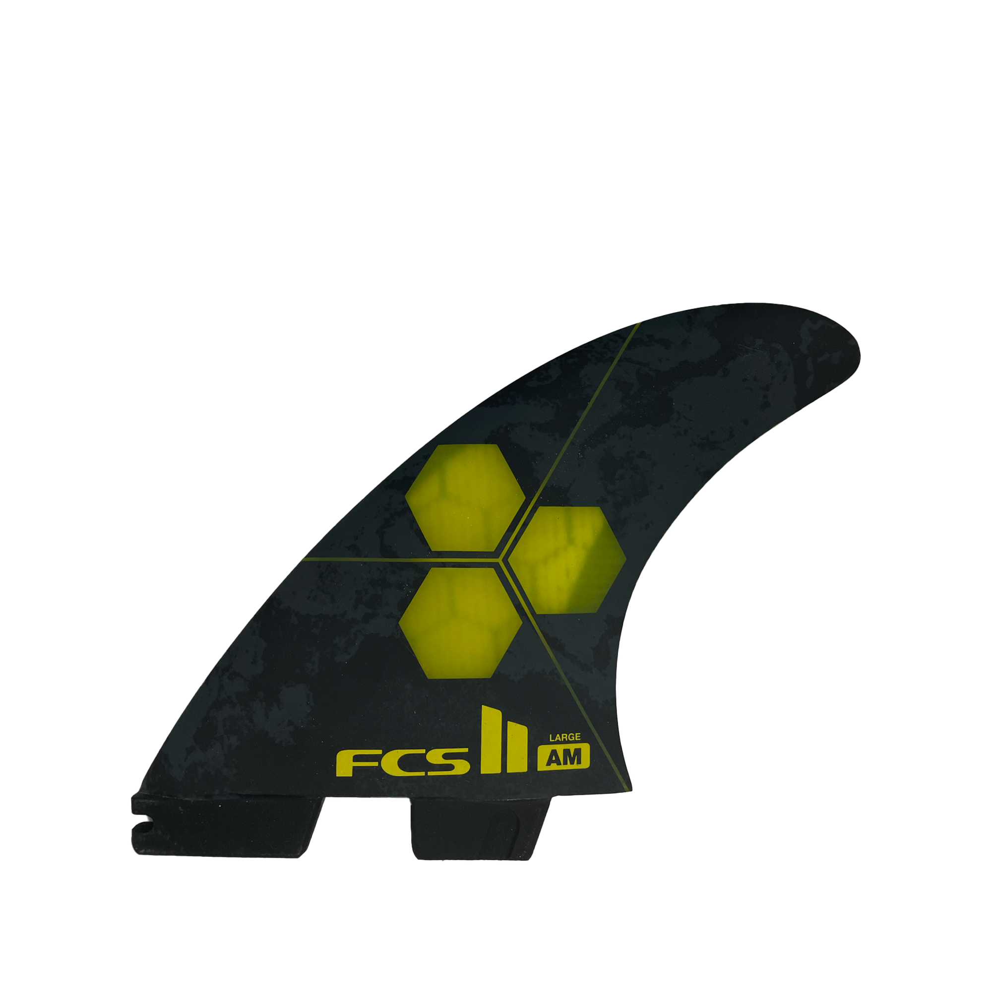 Ailerons Thruster FCS Ⅱ - Carver Shapers series (Al Merrick) PC Performance Core - Large - Jaune