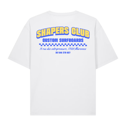 Shapers Club - T-Shirt Oversize - Address SS26 - Blanc - Face arrière
