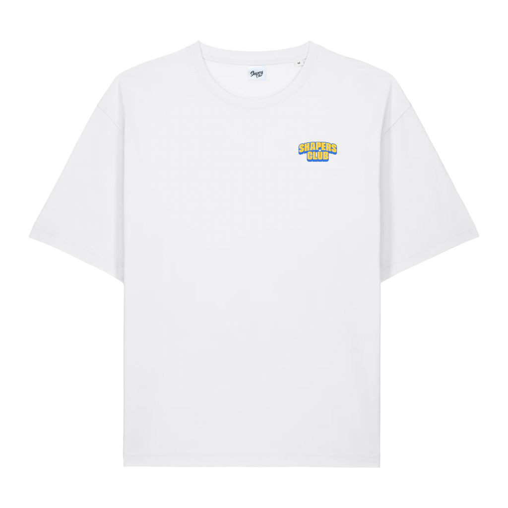 Shapers Club - T-Shirt Oversize - Address SS26 - Blanc - Face avant