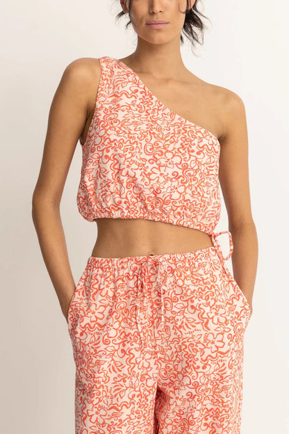 ISLANDER FLORAL ONE SHOULDER TOP M / US 30 / EU 40 MULTI COULEURS - photo 1