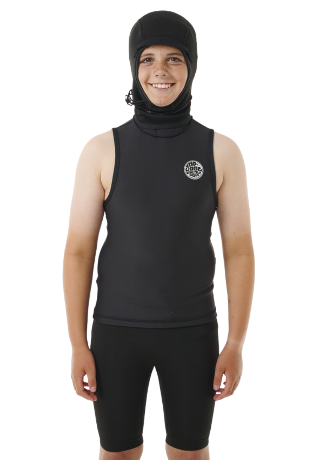 RIP CURL - KIDS FBOMB POLYPRO HOOD VEST 16 NOIR FW24 - photo 1