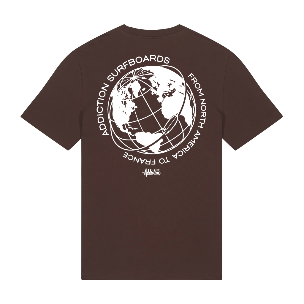 Addiction - T-Shirt Regular - Connection - Marron - Face arrière