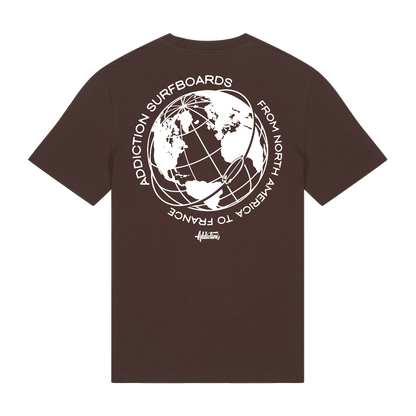 Addiction - T-Shirt Regular - Connection - Marron - Face arrière