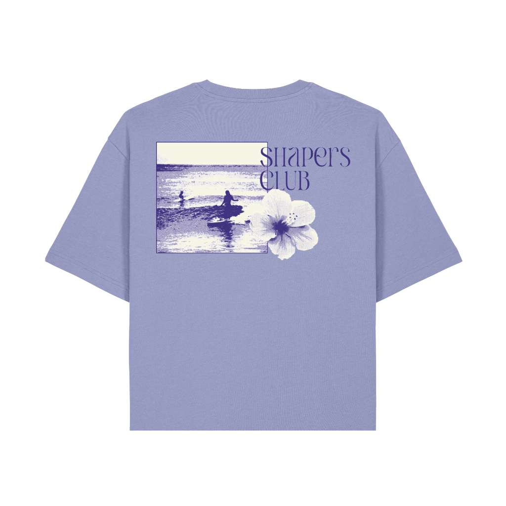 Shapers Club - T-Shirt Femme - Hibiscus - Violet - Face arrière