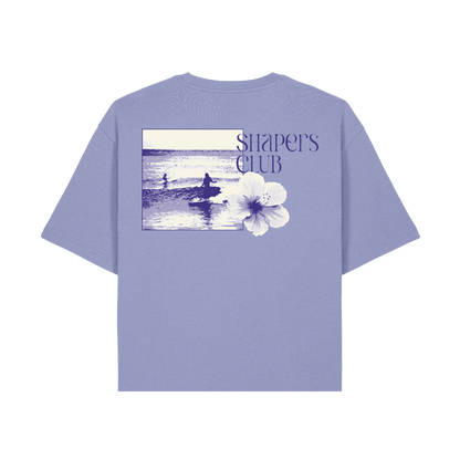 Shapers Club - T-Shirt Femme - Hibiscus - Violet - Face arrière