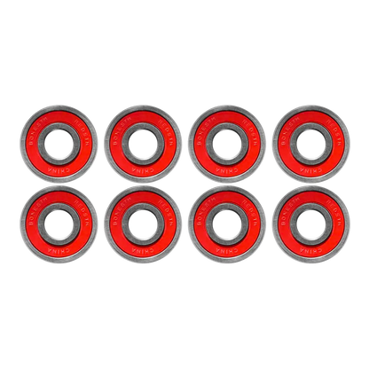 Bones - Roulements - Jeu de 8 rouge V7 distribution