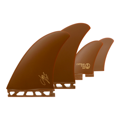 Captain fin & Co - Aileron twinzer - Jeff McCallum single tab marron