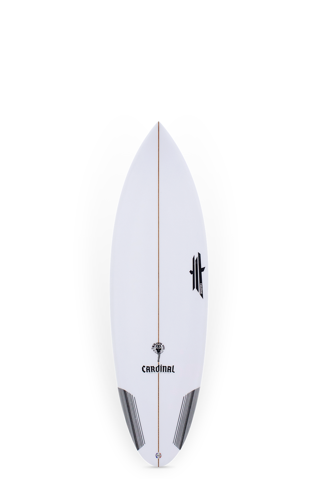 Cardinal surfboards - Twin perf round pin channel - 5'7" x 19 1/2" x 2 3/8" - 26,8L