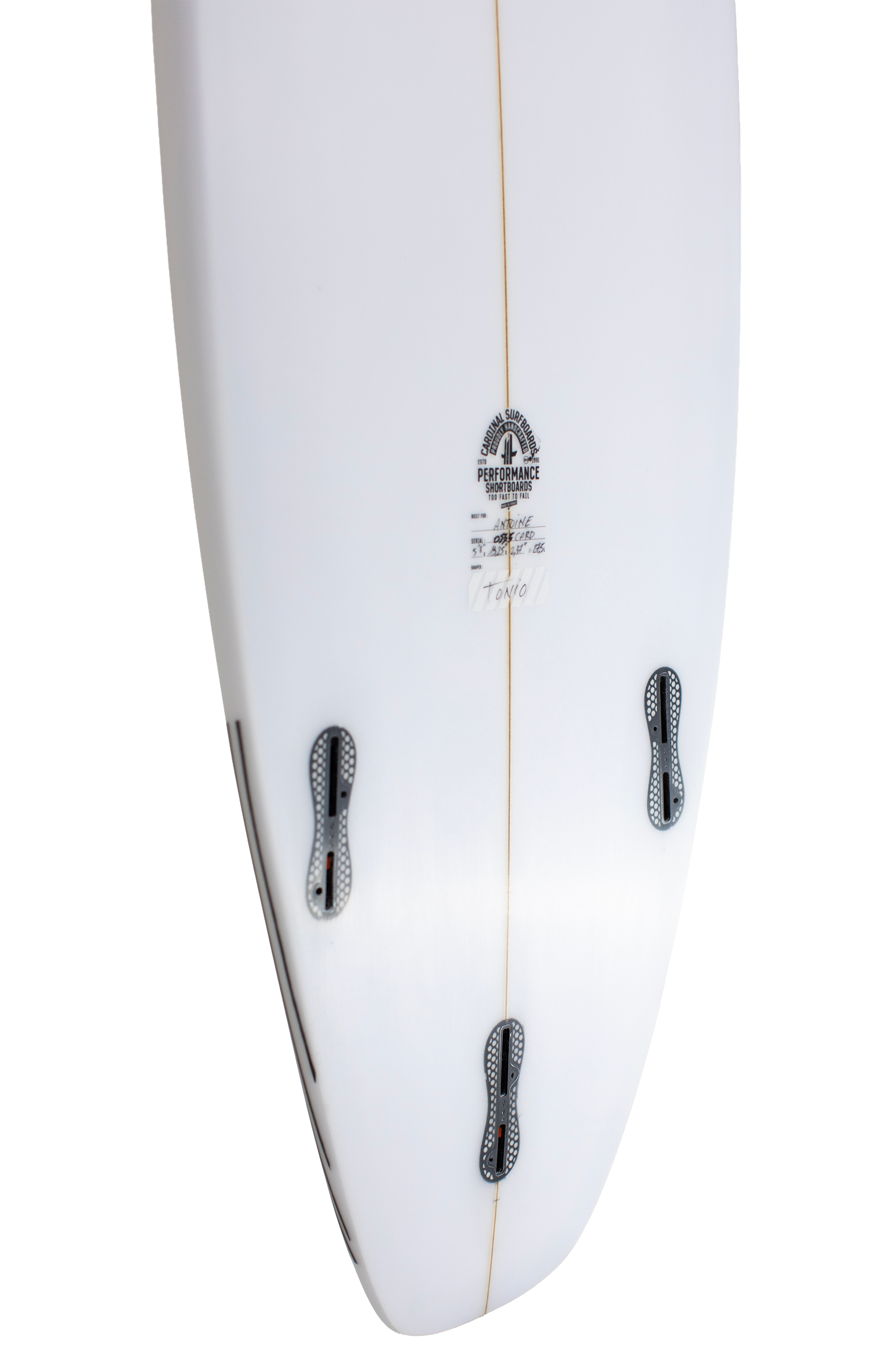 Cardinal surfboards - Buddy 2 - 5'8" x 19" 1/4 x 2" 3/8 - 27.5L Shapers club