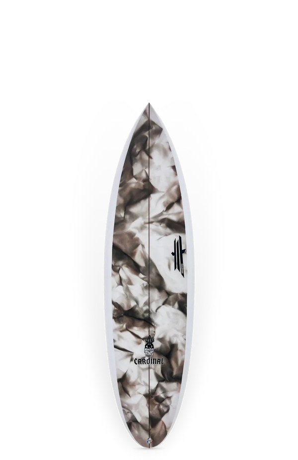 Cardinal surfboards - Monster fins twinzer round tail - 6'2" x 20 1/2" x 2 5/8" - 35.0 Cardinal Surfboards
