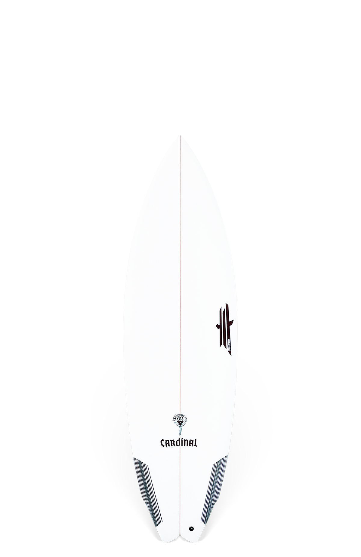 Cardinal surfboards - Twin perf baby channels - 5'8" x 20 3/8" x 2 7/16" Cardinal Surfboards