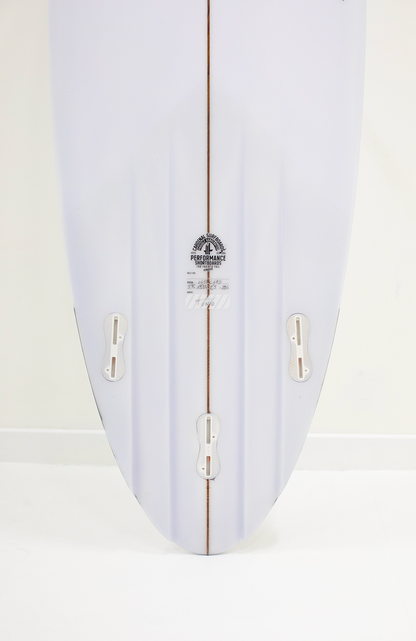 Cardinal surfboards - Twin perf round pin channel - 5'9" x 19 5/8" x 2 1/2" - 29,6L