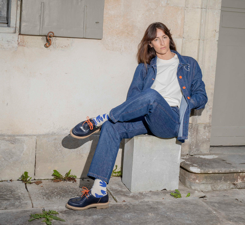 Graine - Chaussettes femmes - Paraboot blanc