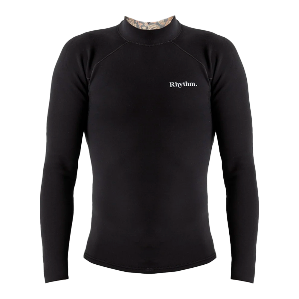 Rhythm - Top néoprène homme - Classic veste back zip noir