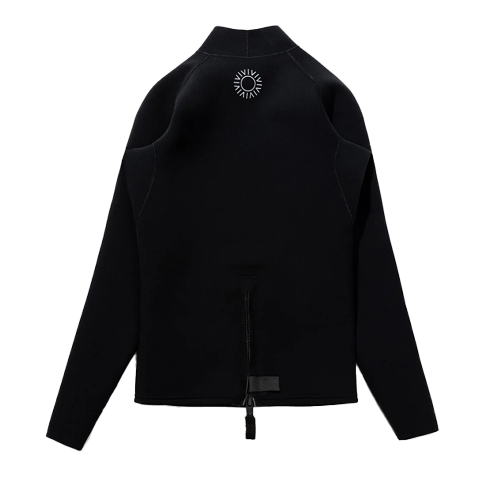 Rhythm - Top néoprène homme - Classic veste back zip noir