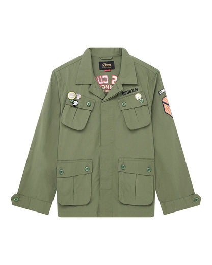 Deus Ex Machina Power Overshirt Pine Green – vue à plat