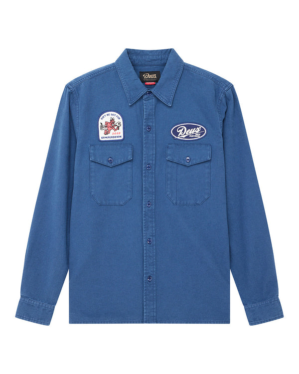 Deus Ex Machina - Vestes - Nomad shirt bleu